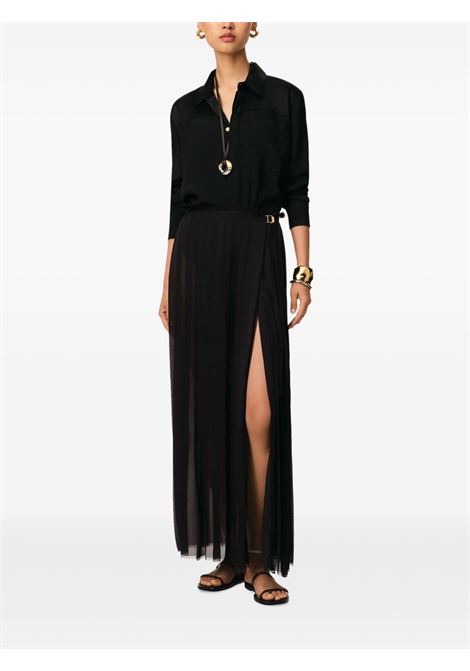 Gonna lunga plissettata in nero Ami paris - donna AMI PARIS | FSK353PL0027001